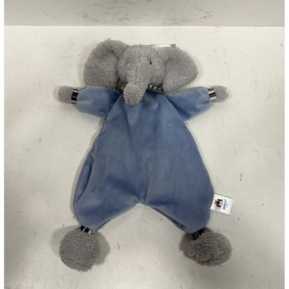 Jellycat Lingley Elephant Soother - Blue Elephant Blanket Comforter Soft Toy